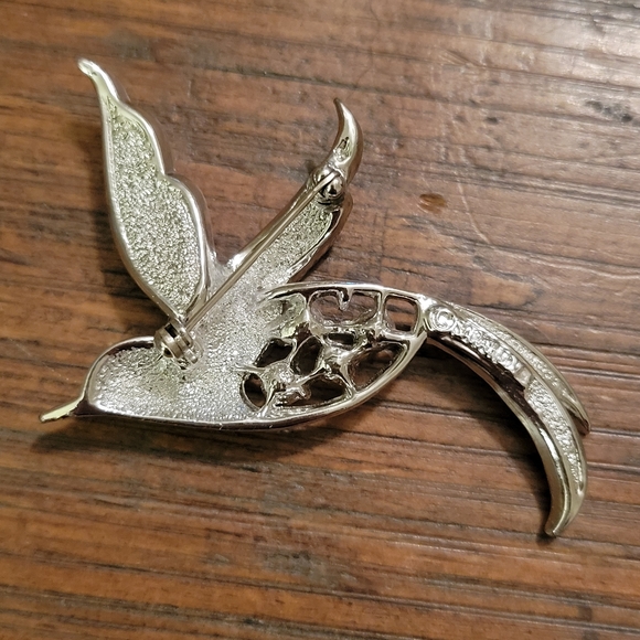 Vintage Sarah Coventry Bird Of Paradise AB Crystal Brooch - Picture 2 of 3